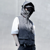 Sleeveless Hooded Oceanic Techwear Vest