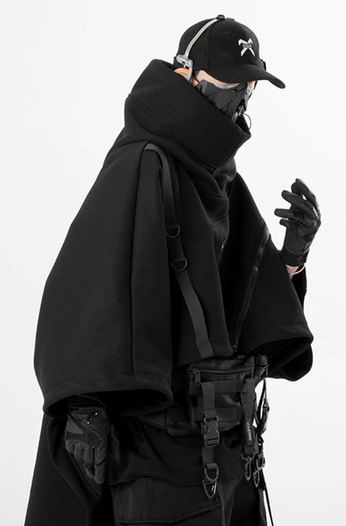 Hooded Wizard Cyberpunk Hoodie