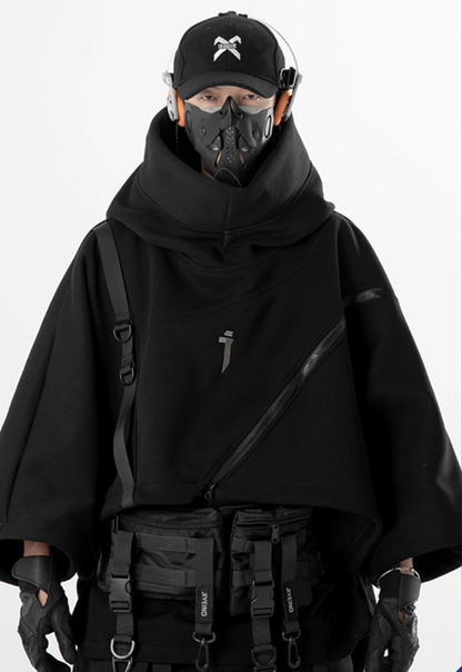 Hooded Wizard Cyberpunk Hoodie