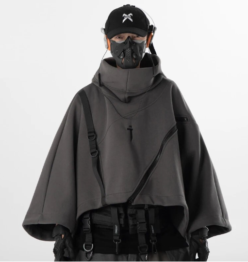 Hooded Wizard Cyberpunk Hoodie