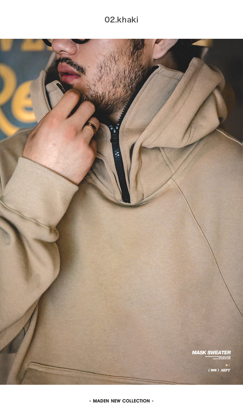 American Techwear Cargo Mask-Hoodie