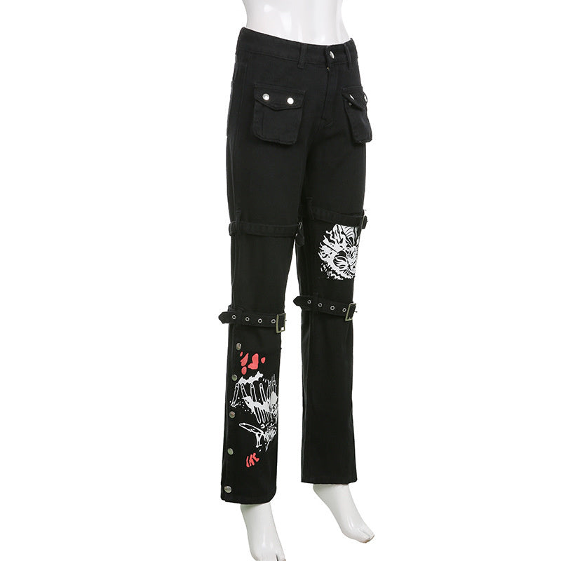 Gothic Punk Warcore Cargos