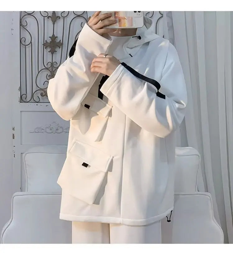 Korean Style Sleek Unisex Hoodie