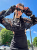 Streetwear Crop Black Pullover Mesh Top
