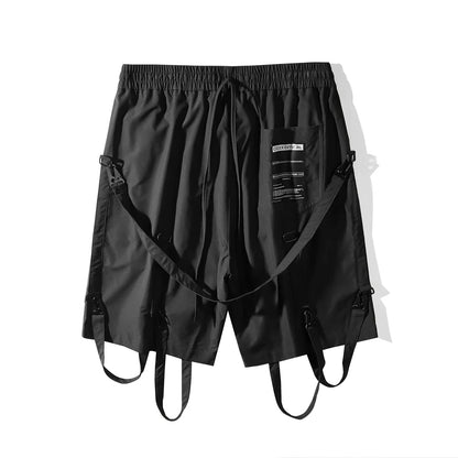 Detachable Strap Techwear Shorts