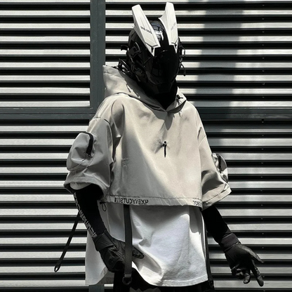 Open- Set Functional Hooded Short Coat