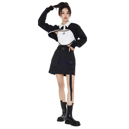 Skyline Belted A-Line Skirt