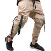 Model SRK-03 Beige  Cargo Track Short Jogger Pants