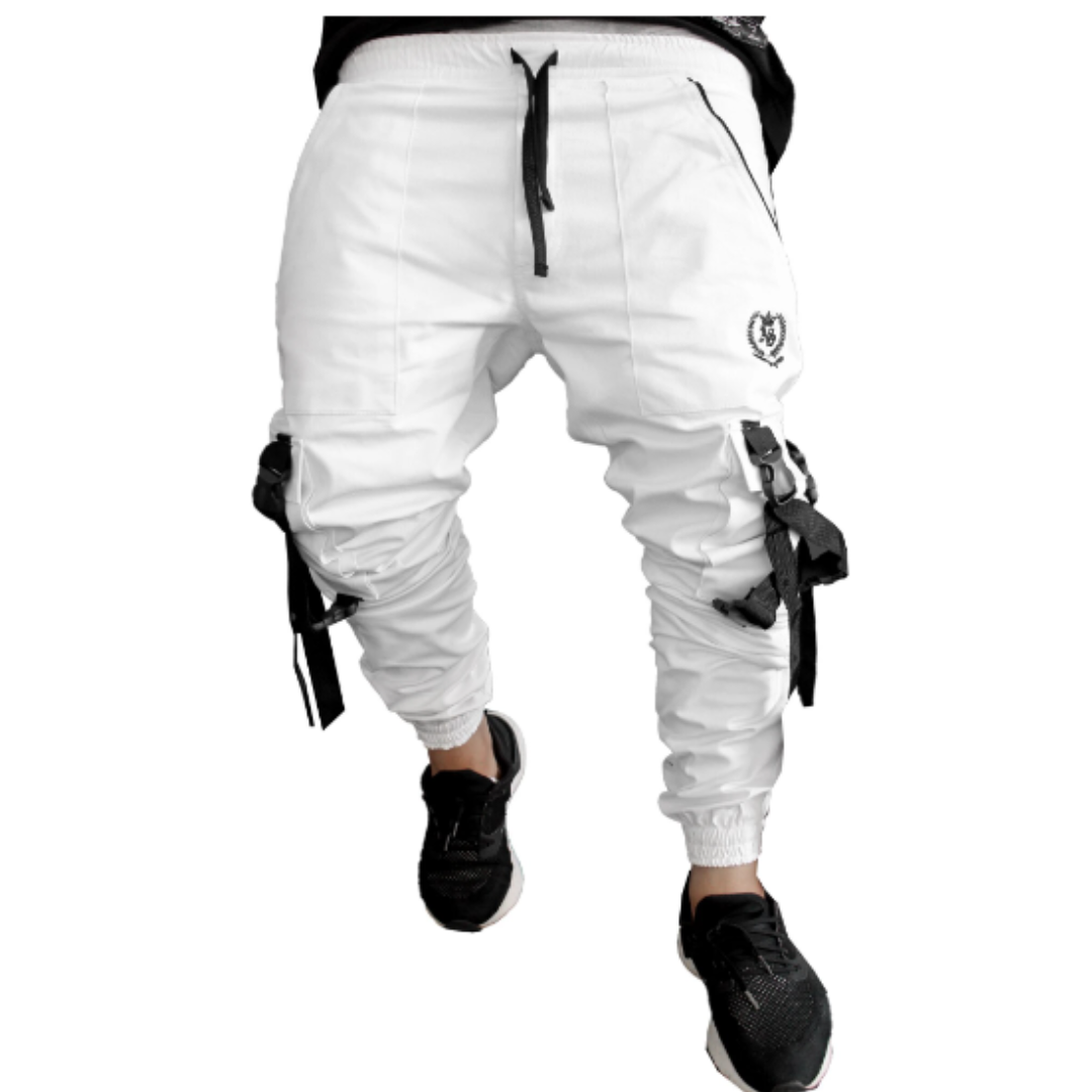 Model SRK-01 White Jogger Pants