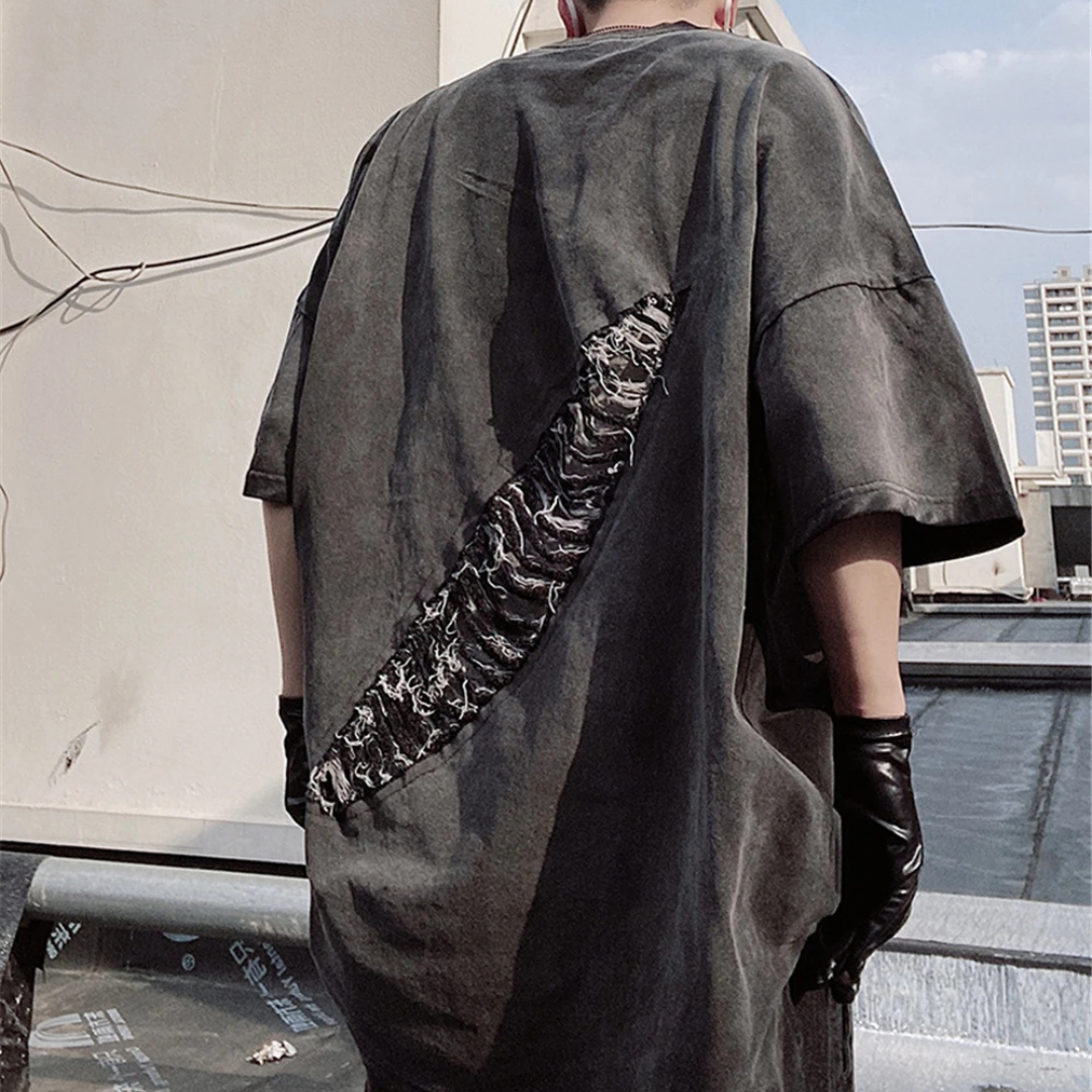 Harajuku Rebel Vintage Patch Tee