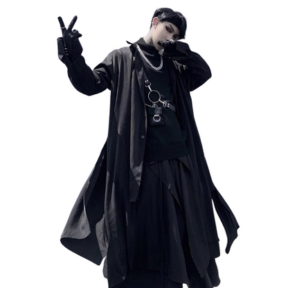 Grim Reaper's Respite Long Cardigan Coat