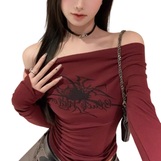 Y2K Womens Spidercore Shirt