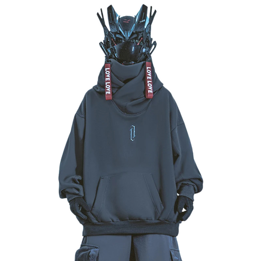 Psychedelic Ninja - Unisex Double Neckline Hoodie