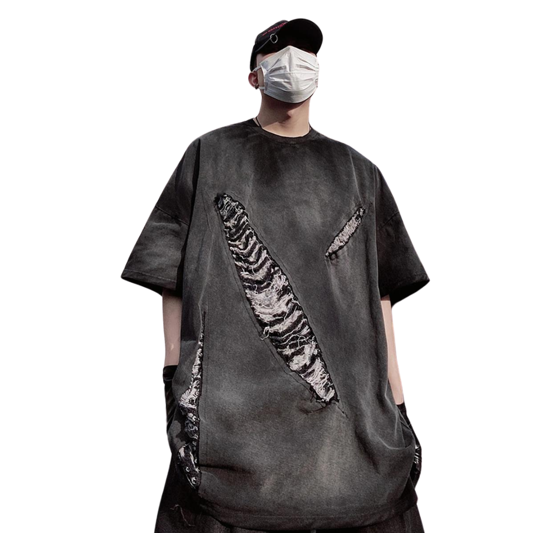 Harajuku Rebel Vintage Patch Tee