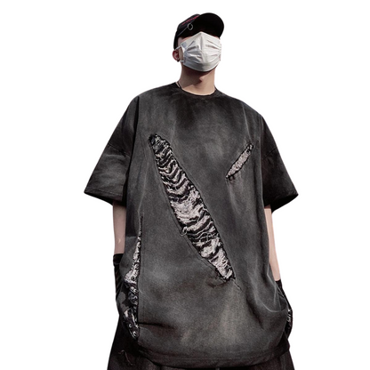 Harajuku Rebel Vintage Patch Tee