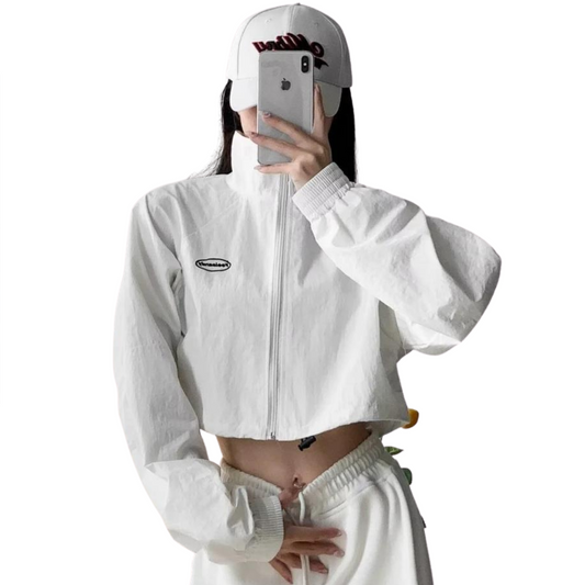 Luxury Gorpcore Womens Cropped Jacket