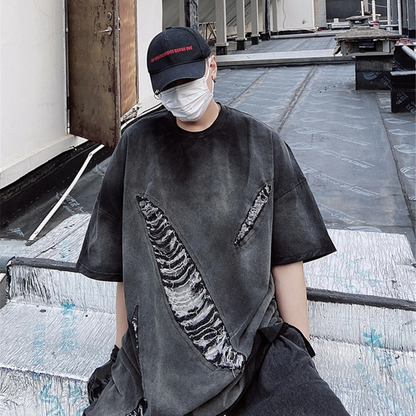 Harajuku Rebel Vintage Patch Tee