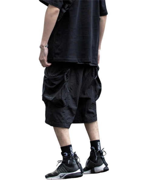 Nylon Ninja-Wear 3D MultiPocket Cargo Shorts