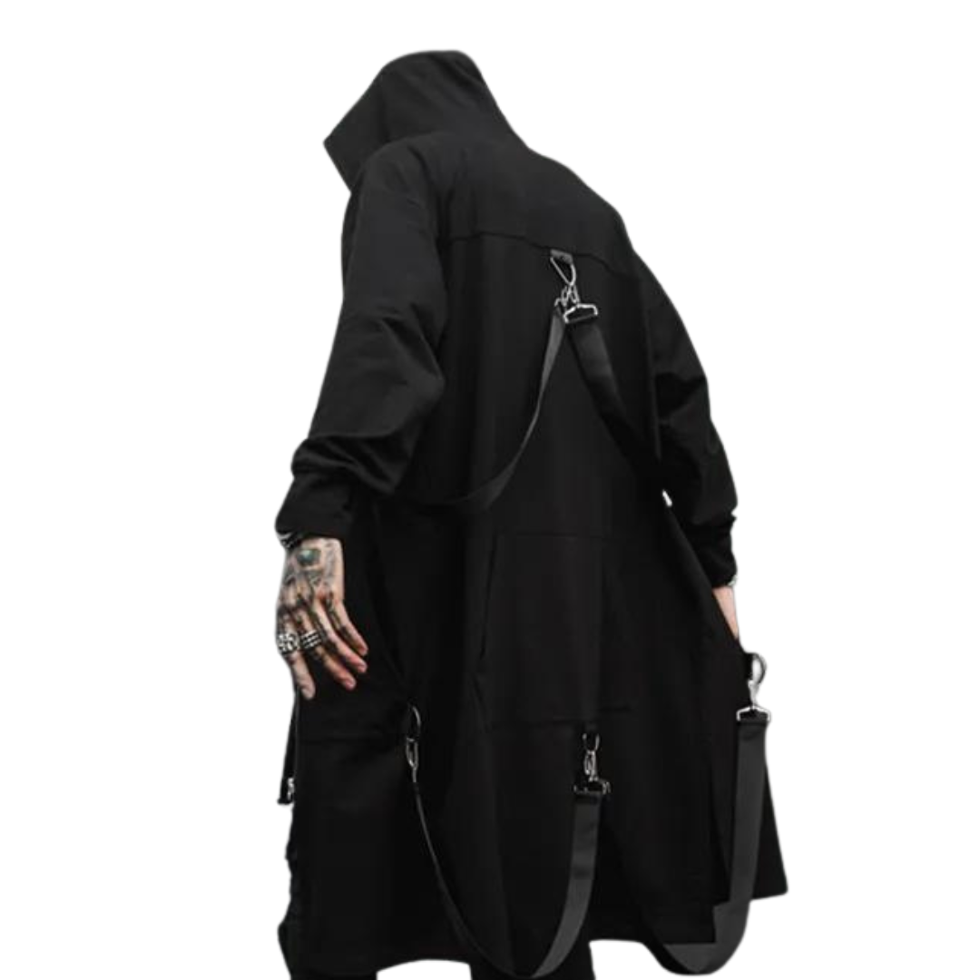 Cyberpunk Patchwork trench coat