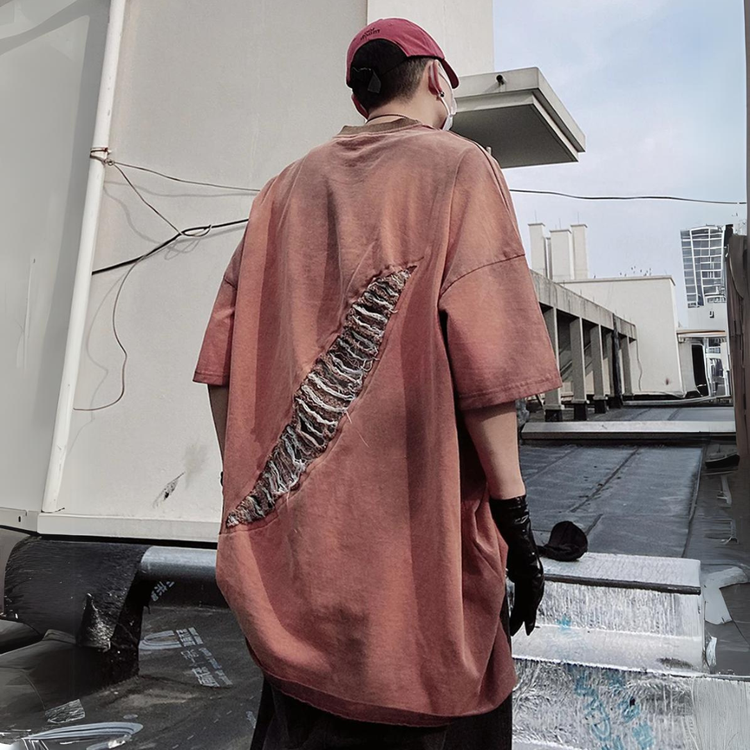 Harajuku Rebel Vintage Patch Tee