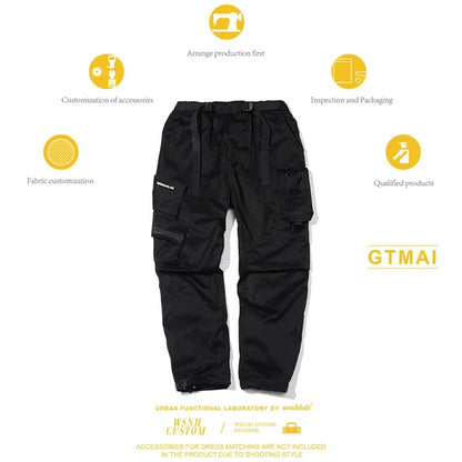 Functional SCM Side Pockets Techwear Cargos