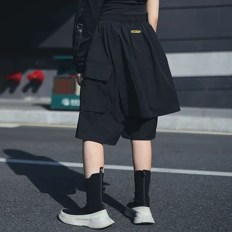 Japanese Samurai multi-layer Cargo Shorts