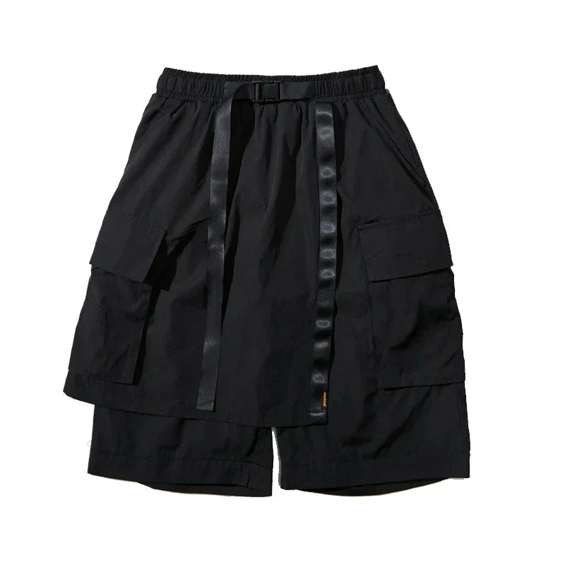 Japanese Samurai multi-layer Cargo Shorts