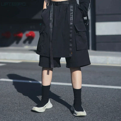 Japanese Samurai multi-layer Cargo Shorts