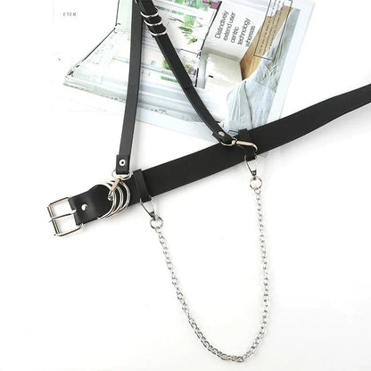 Adjustable Shoulder Strap Chain Waist Belts
