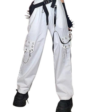 Chain Pocket Women's Harajuku Techwear Pants - TechWearGiants