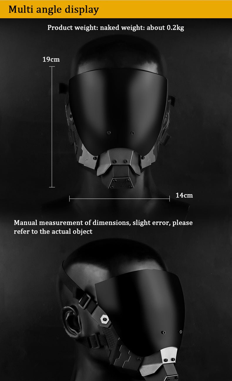 Cyberpunk Commander Wargame Mask - TechWearGiants