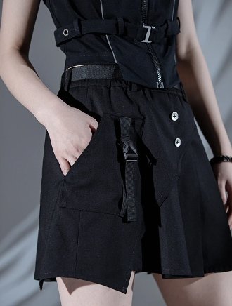 Deconstructed Multifunction Darkwear Skirt Combo - TechWearGiants