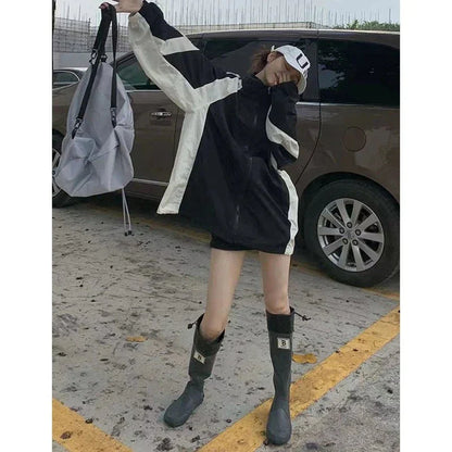 Deeptown Oversized Women's Windbreaker Jacket - TechWearGiants