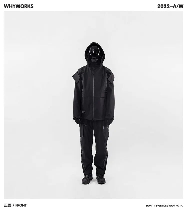 Techwear Composite Stormtrooper Multi-Form Hooded Jacket