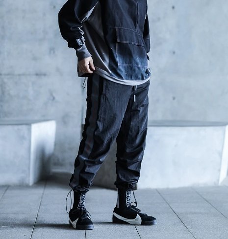 Drawstring Limited edition cyberpunk Darkwear Pants - TechWearGiants