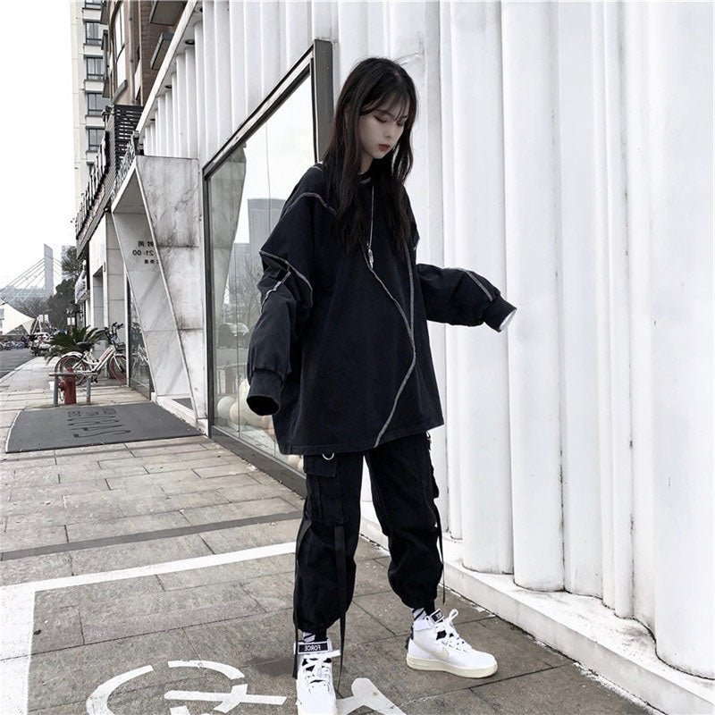 Extreme Oversized Harajuku Hoodie - TechWearGiants