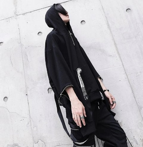 GIANTS™ Goth Hoodie with Ribbons - TechWearGiants