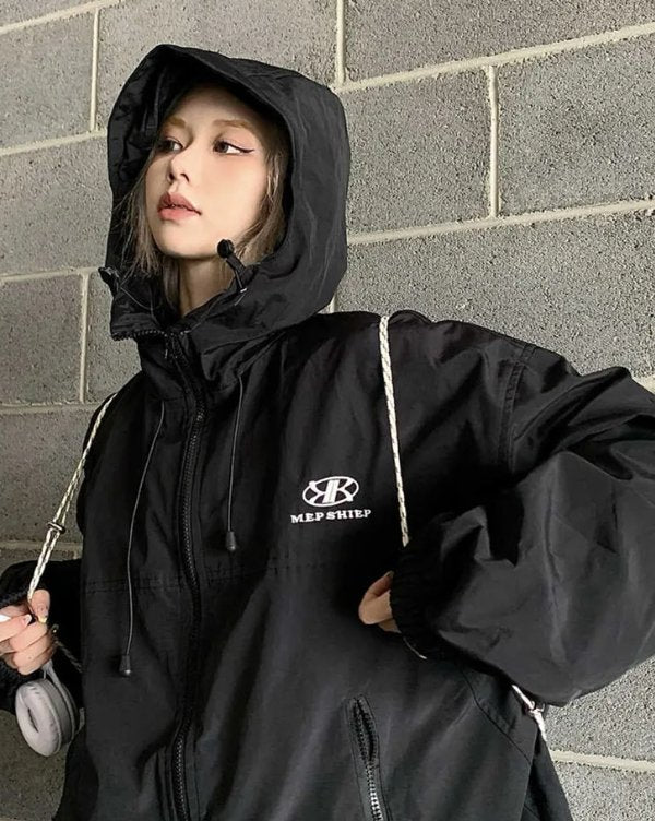 Green Goblin Oversized Windbreaker Women's Jacket - TechWearGiants