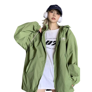 Green Goblin Oversized Windbreaker Women's Jacket - TechWearGiants