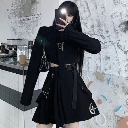 Harajuka Punk Women 2 Piece Suit - TechWearGiants