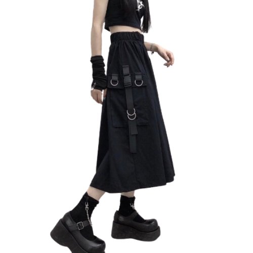 High Waist Women Techwear Cargo Skirt - TechWearGiants