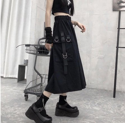 High Waist Women Techwear Cargo Skirt - TechWearGiants