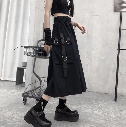 High Waist Women Techwear Cargo Skirt - TechWearGiants