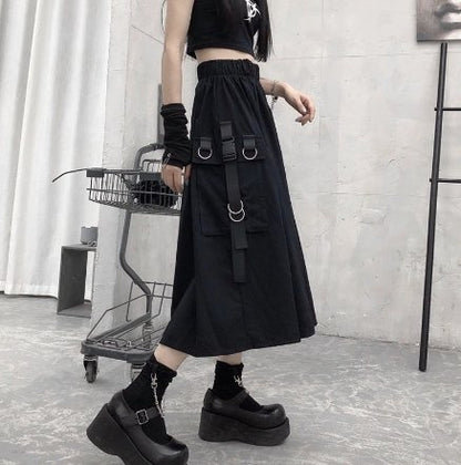 High Waist Women Techwear Cargo Skirt - TechWearGiants