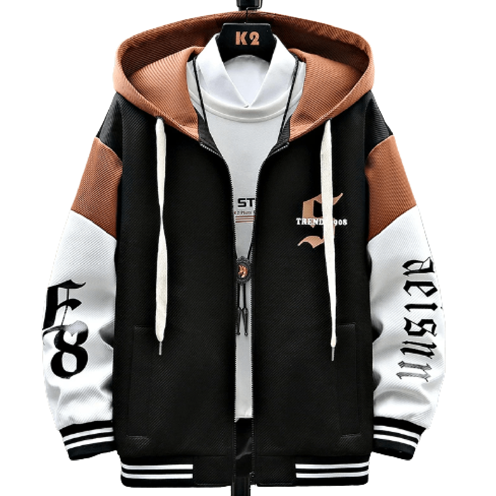 Hooded Baseball Jackets Hip-Hop Streetwear, techwear - TechWearGiants