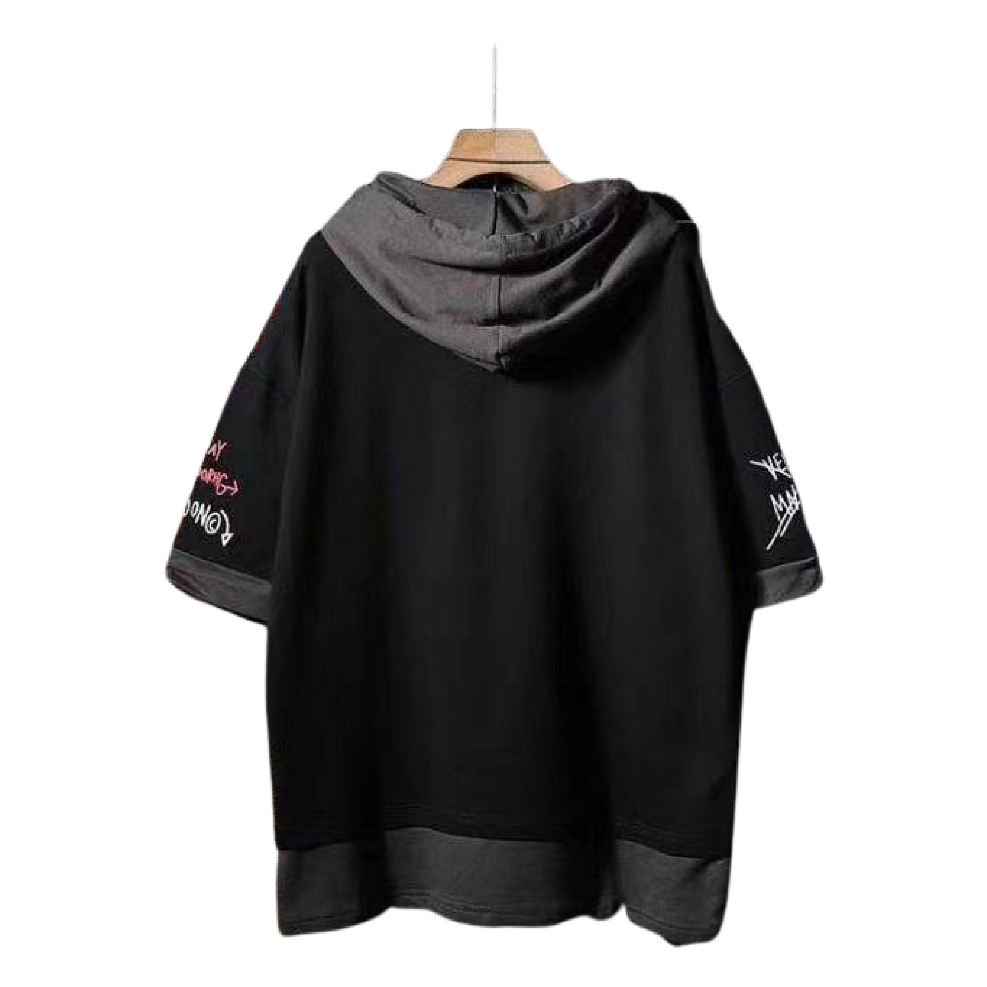 Korean Hooded Harajuku Short Sleeve T-Shirts - TechWearGiants