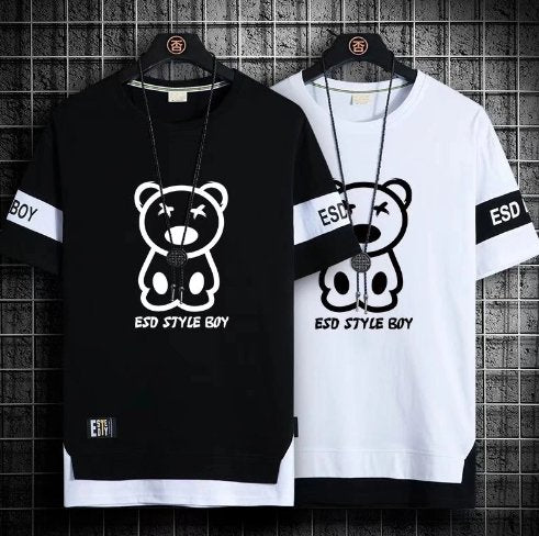 Korean Streetwear Harajuku Short Sleeve T-Shirts - TechWearGiants