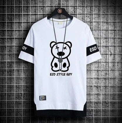 Korean Streetwear Harajuku Short Sleeve T-Shirts - TechWearGiants