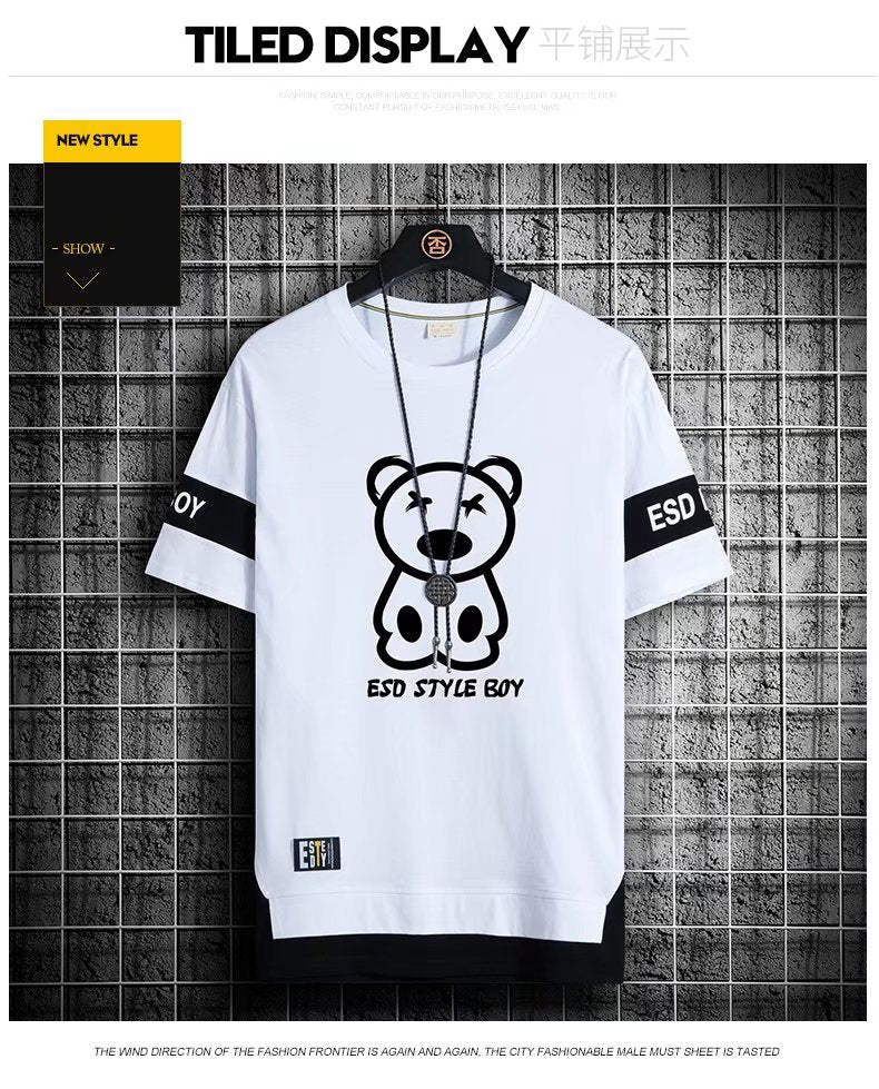 Korean Streetwear Harajuku Short Sleeve T-Shirts - TechWearGiants