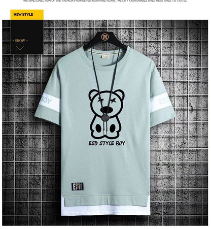 Korean Streetwear Harajuku Short Sleeve T-Shirts - TechWearGiants